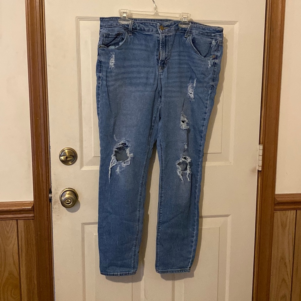 Old Navy Rockstar Distressed Jeans Sz 16